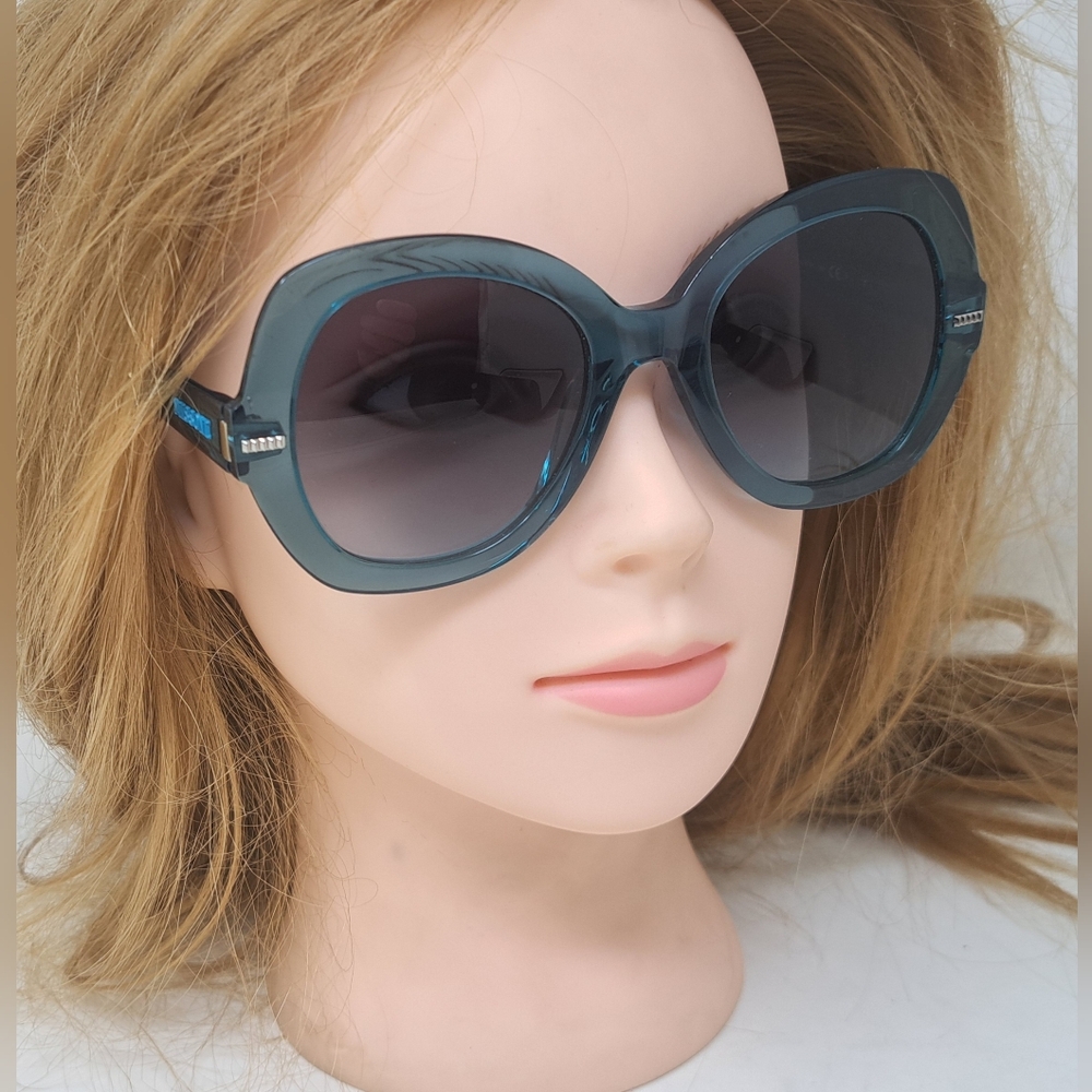 Missoni Women's Sunglasses Dark Green Transparent Butterfly MIS 0048/S 52-21-145 - Picture 14 of 15